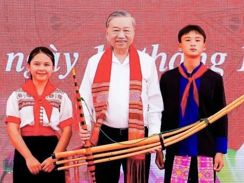 Tổng Bí thư Tô Lâm dự lễ khởi công trường biên giới ở Nghệ An