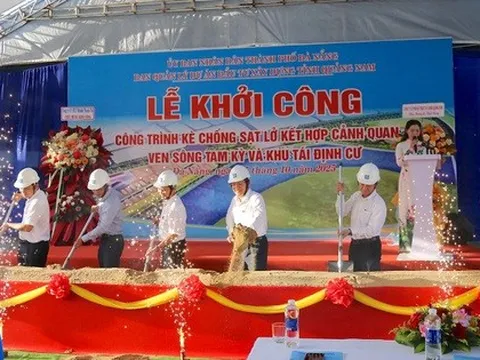 Đà Nẵng khởi công dự án chống sạt lở gần trăm tỷ dọc sông Tam Kỳ
