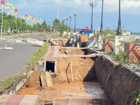 Đồng Tháp đề nghị Trung ương hỗ trợ 830 tỷ đồng xử lý sạt lở