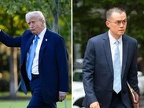 Ông Trump gây sốc khi ân xá cho ông trùm tiền mã hóa CZ, người sáng lập sàn Binance
