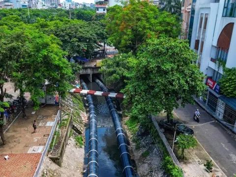 Hà Nội dừng phương án lấy nước sông Hồng bổ cập cho sông Tô Lịch theo dọc đường Võ Chí Công