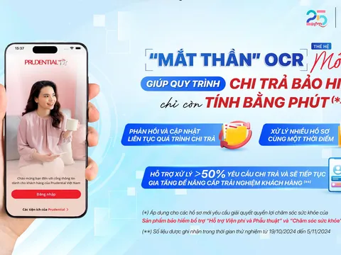 Prudential tự động hóa quy trình chi trả quyền lợi bảo hiểm với  “mắt thần” OCR thế hệ mới
